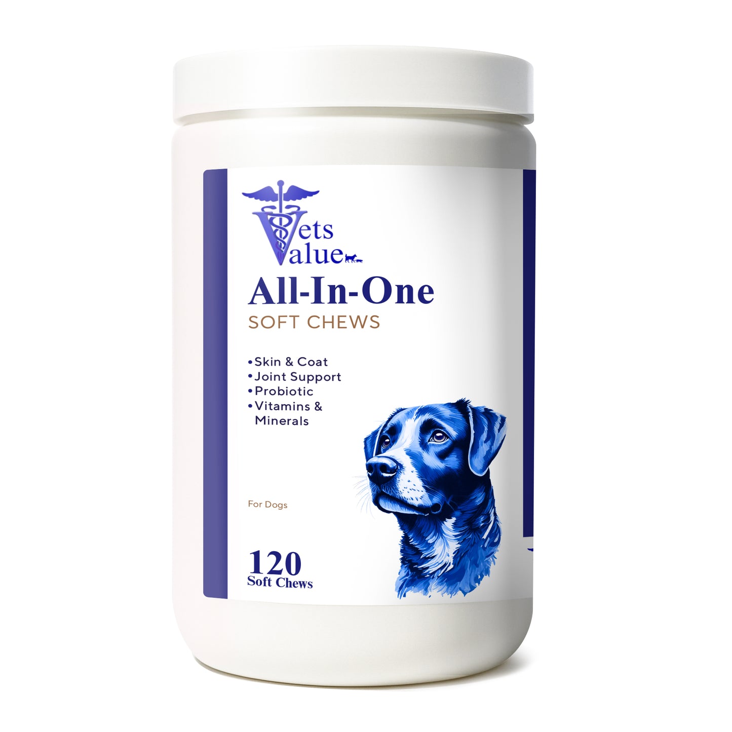 5-in-1 Multivitamin Chews for Dogs - 120 Count