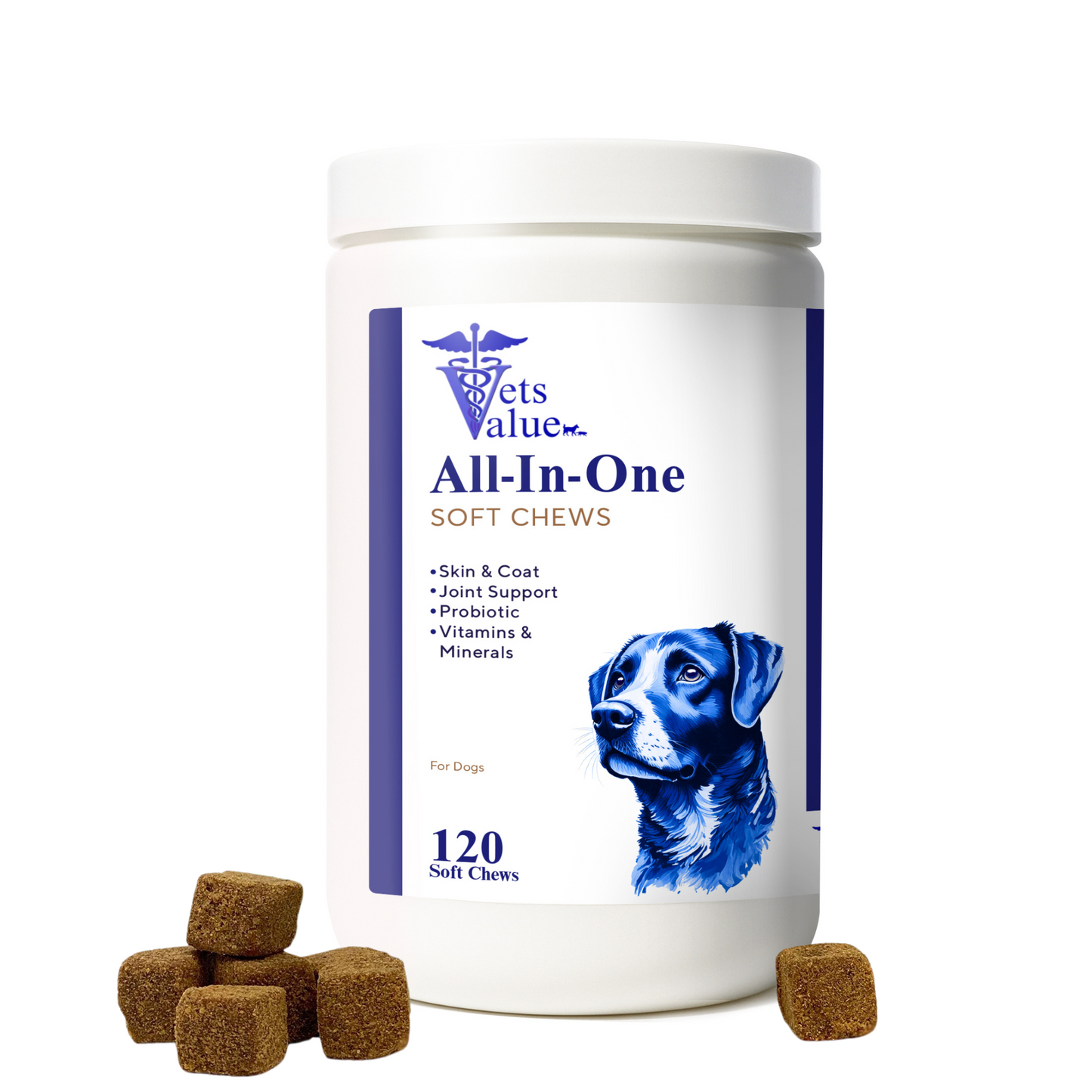 5-in-1 Multivitamin Chews for Dogs - 120 Count